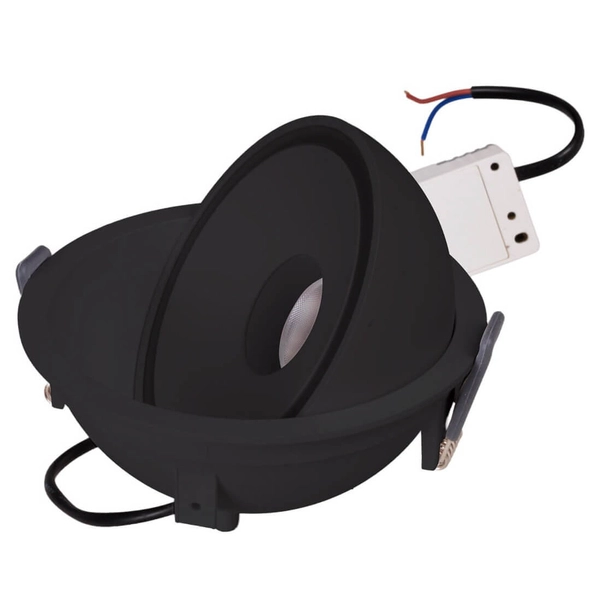 Wpuszczana lampa sufitowa VECTOR H0140 LED 10W 3000K czarna