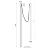 LAMPA sufitowa ALHA Y 9197 Shilo tuba OPRAWA downlight sople białe