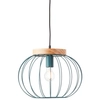 Lampa wisząca Sorana 99234/73 klatka druciana drewno turkusowa OUTLET