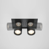 Podwójna lampa nasufitowa Hidden DL095-02-10W3K-B LED 20W 3000K czarna