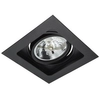 Wpuszczana lampa Sisto AZ2810 square do przedpokoju czarna