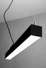 LAMPA wisząca PINNE SOL TH033 prostokątna OPRAWA metalowa listwa LED 17W 3000K zwis czarny