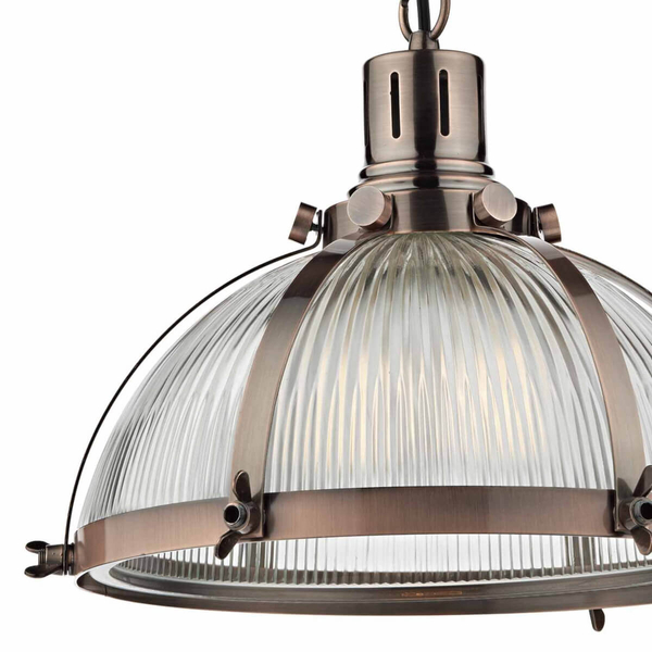 Lampa wisząca Debut DEB0164 Dar Lighting na łańcuchu antyczna miedź