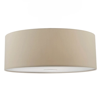 Jedwabny klosz Ronda RON8629 Dar Lighting do sypialni z tkaniny ciemnoszary