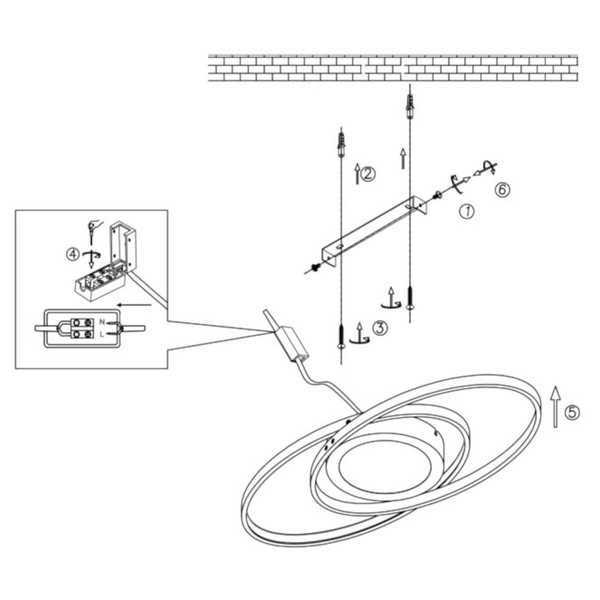 Plafoniera Galaxy R62991142 pierścienie LED 27W 3000K antracyt