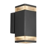 Metalowy kinkiet ścienny Elm 45331003 IP44 ogrodowy  czarny