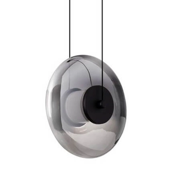 Wisząca lampa nad wyspę HUACARAJE LE44827 LED 8W 3000K okrąg przydymiona czarna