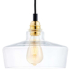 Lofrowa LAMPA wisząca LONGIS 10878505 Kaspa szklana OPRAWA skandynawski ZWIS kaskada złota przezroczysta czarna