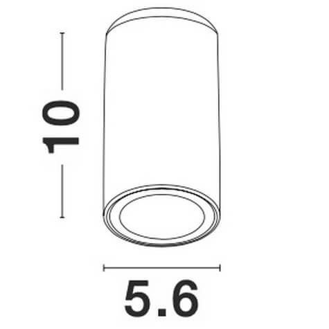 Kuchenna tubka przysufitowa CARUPANO LE61436 nad wyspę biały