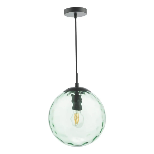 Salonowa lampa wisząca Ripple SP72-RIP8824 kula zielony czarny