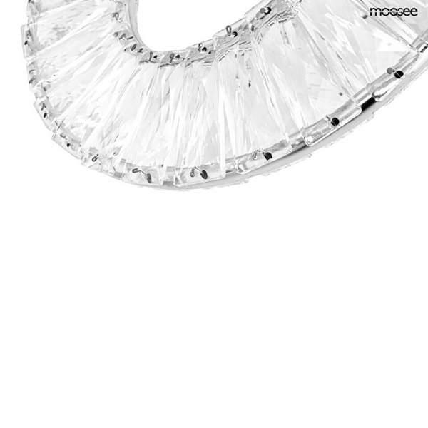 Kryształowa lampa ścienna Wave MSE1501100187 Moosee LED 9W 3000K chrom