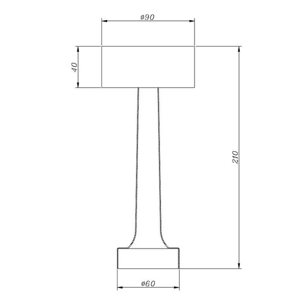 Lampka stołowa Tavolo ST-8127T/A SILVER Step LED 3W 3000K grzybek srebrna