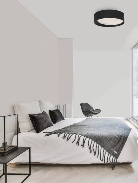 Czarny downlight salonowy MUZQUIZ LE42840 okrągły LED 30W czarny