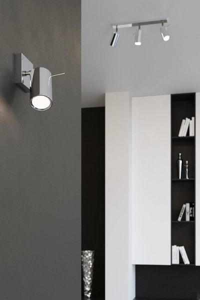 LAMPA sufitowa SL.0732 regulowana OPRAWA listwa SPOT metalowe tuby chrom