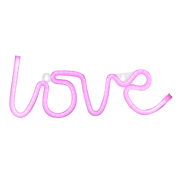 Lampa ścienna NEON-LOVE 85021-87 Just Light LED 6,5W do sypialni różowy