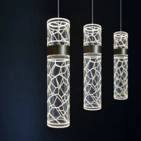 Potrójna wisząca lampa Lagos ML2246 LED 24W 4000K nad wyspę złoty