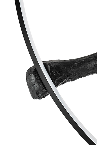 Nowoczesna lampa podłogowa Human LED 62W 3000K czarna