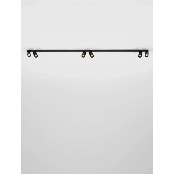 Lampa sufitowa do sypialni FALORIA LE45653 tubki metalowe czarne