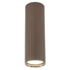 Sufitowa lampa do salonu Tune 11028 ryflowana tubka brązowy