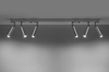 Sufitowa LAMPA regulowana SL.0906 plafon OPRAWA metalowa tuby industrialne białe