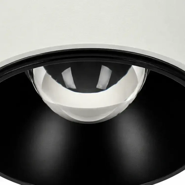 Sufitowa oprawa ogrodowa biało-czarna LED 15W 3000K IP54 hermetyczna SLD/VISION/15W/3000/WB