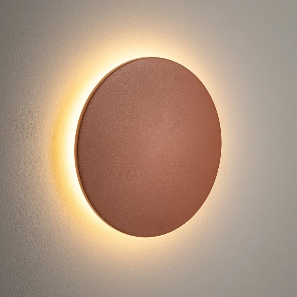 Ogrodowy kinkiet ARIA 11567 LED 9W 3000K okrągły IP54 terakota