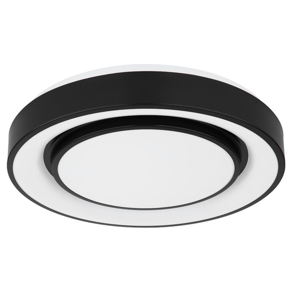 Okrągła LAMPA sufitowa SULLY 41368-24 Globo metalowy plafon LED RGB 24W 3000K - 6500K czarny