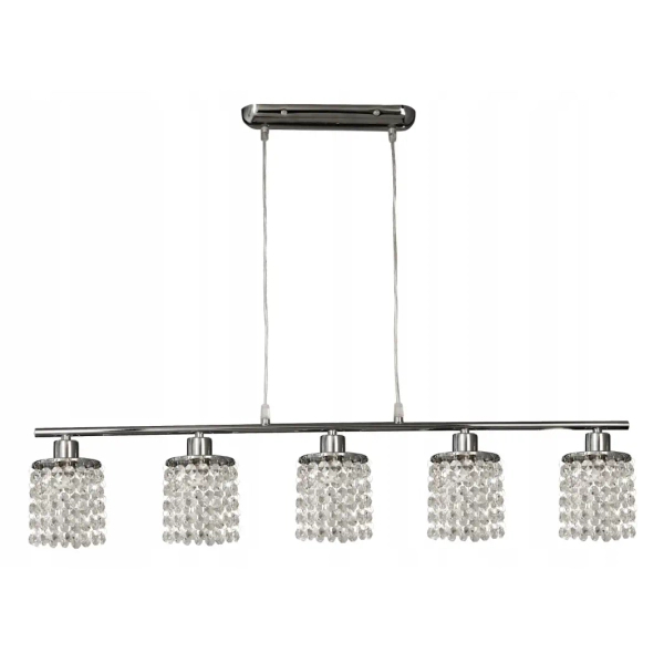 Kryształowa lampa wisząca CLASSIC 35-59294 glamour chrom fioletowy