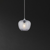 Wisząca lampa szklana Monet 3177 do jadalni nad stół chrom przydymiona