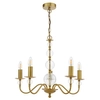 Zwisający żyrandol Wrest WRE0545-EH Dar Lighting regulowany świecznikowy mosiężny