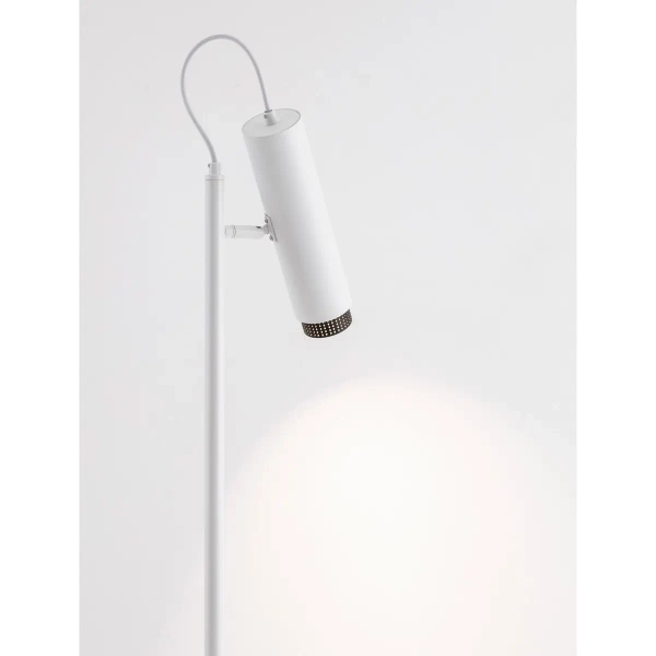 Tubowa lampa podłogowa TORVILA LE45625 do salonu biały czarny