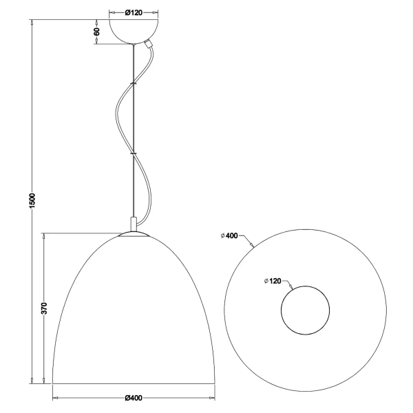 Lampa zwieszana Tilda R30661908 RL Light kopuła zwis do salonu złota