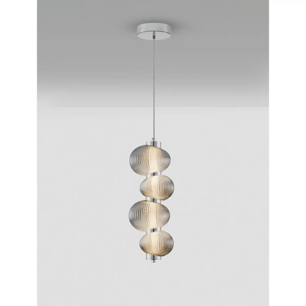Dekoracyjna wisząca lampa TANVERA LE45207 LED 15W 3000K szara