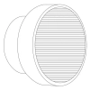 Okrągła lampa ścienna CARMELLO ST-DL-8535 black LED 2,5W 3000K czarna