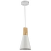 Lampa wisząca Bicones P359-PL-01-W Maytoni stożkowa drewno biała