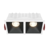 Lampa podtynkowa Alfa DL043-02-10W3K-SQ-WB LED 20W 3000K biały czarny