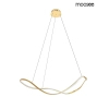Modernistyczna lampa wisząca WAVES złota MSE1501100592 1xLED 41W 3000K falista