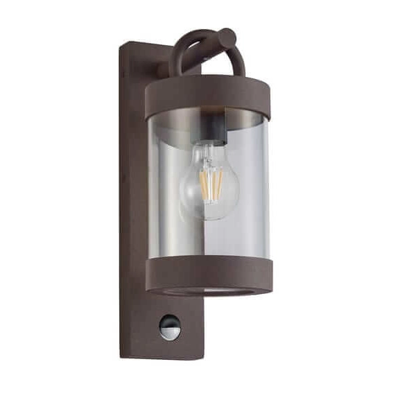 Industrialna LAMPA elewacyjna SAMBESI  204169124 Trio ogrodowa OPRAWA ścienna latarenka outoor IP44 miedziana przezroczysta