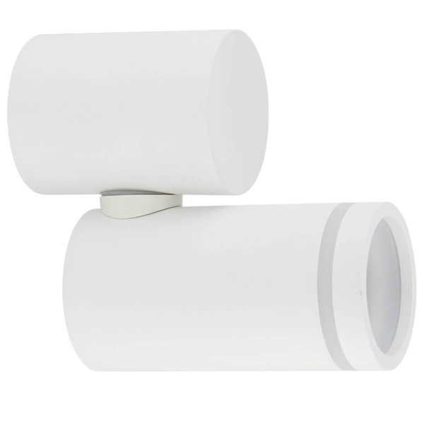 Lampa naścienna do jadalni Jet 5393 loftowa tuba metalowa biała