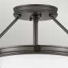 Nowoczesna sufitowa lampa Collier HK-COLLIER-SF-S-BX okrągła czarna