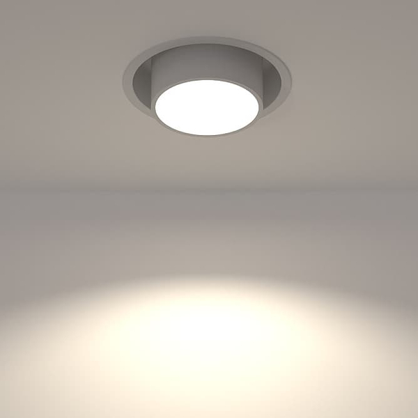 Lampa sufitowa okrągła Mono Slide 10795 Nowodvorski podtynkowa oczko biała