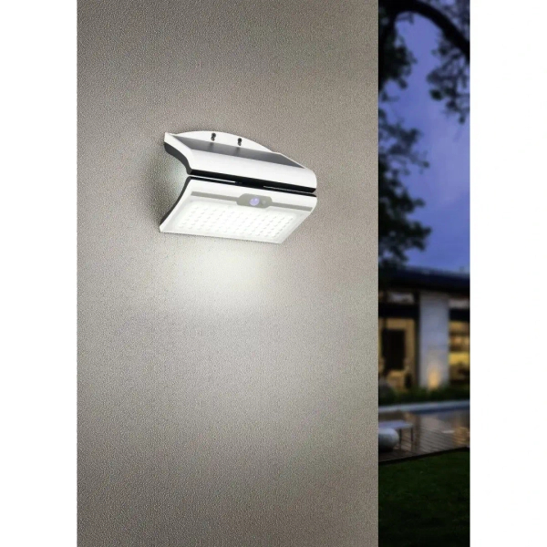 Elewacyjny kinkiet solarny MACAPA R23066101 LED 5W 4000K IP44 biały szary
