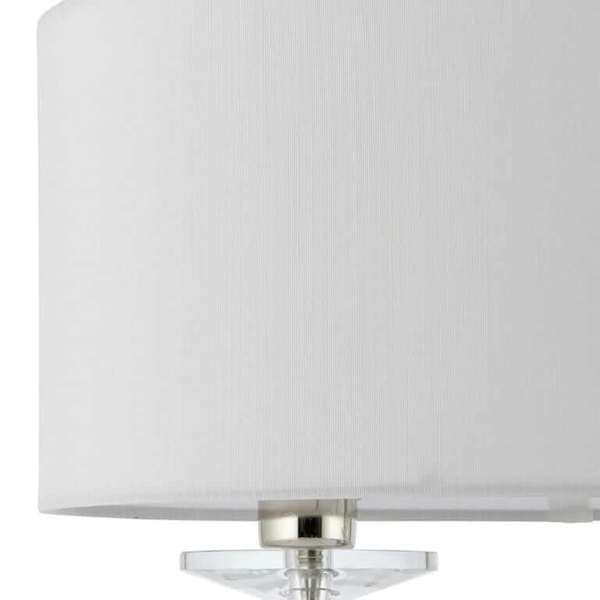 Lampa stołowa Nixon 60804 Endon abażurowa do sypialni ecru nikiel