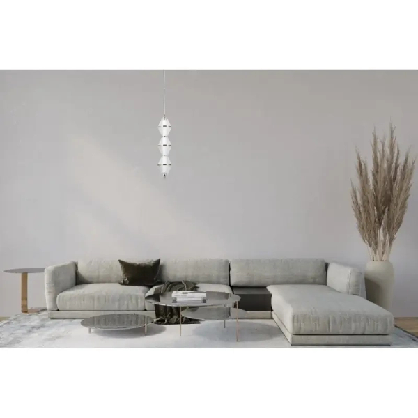 Zwieszana lampa Fuente PND-34395-3-HBR LED 45W 3000K złoty przezroczysty