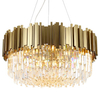 Wisząca lampa salonowa Pipe CGPIPORGCRYST45 Copel crystals mosiądz