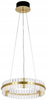 Żyrandol glamour Saturnus MSE010100165 kryształowy złoty