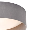 Plafon sufitowy Nysa NYS5039 Dar Lighting okrągły abażur szary