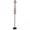 Stojąca lampa do salonu 23064 LED 17W 3000K przydymione kule czarny