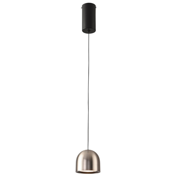 Zwisowa lampa kopuła Petite XC5010-N Step LED 12W 3000K do salonu nikiel