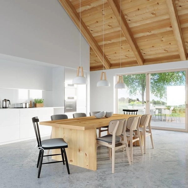 LAMPA wisząca SL.0388 metalowa OPRAWA okrągły ZWIS rustykalny drewno biały